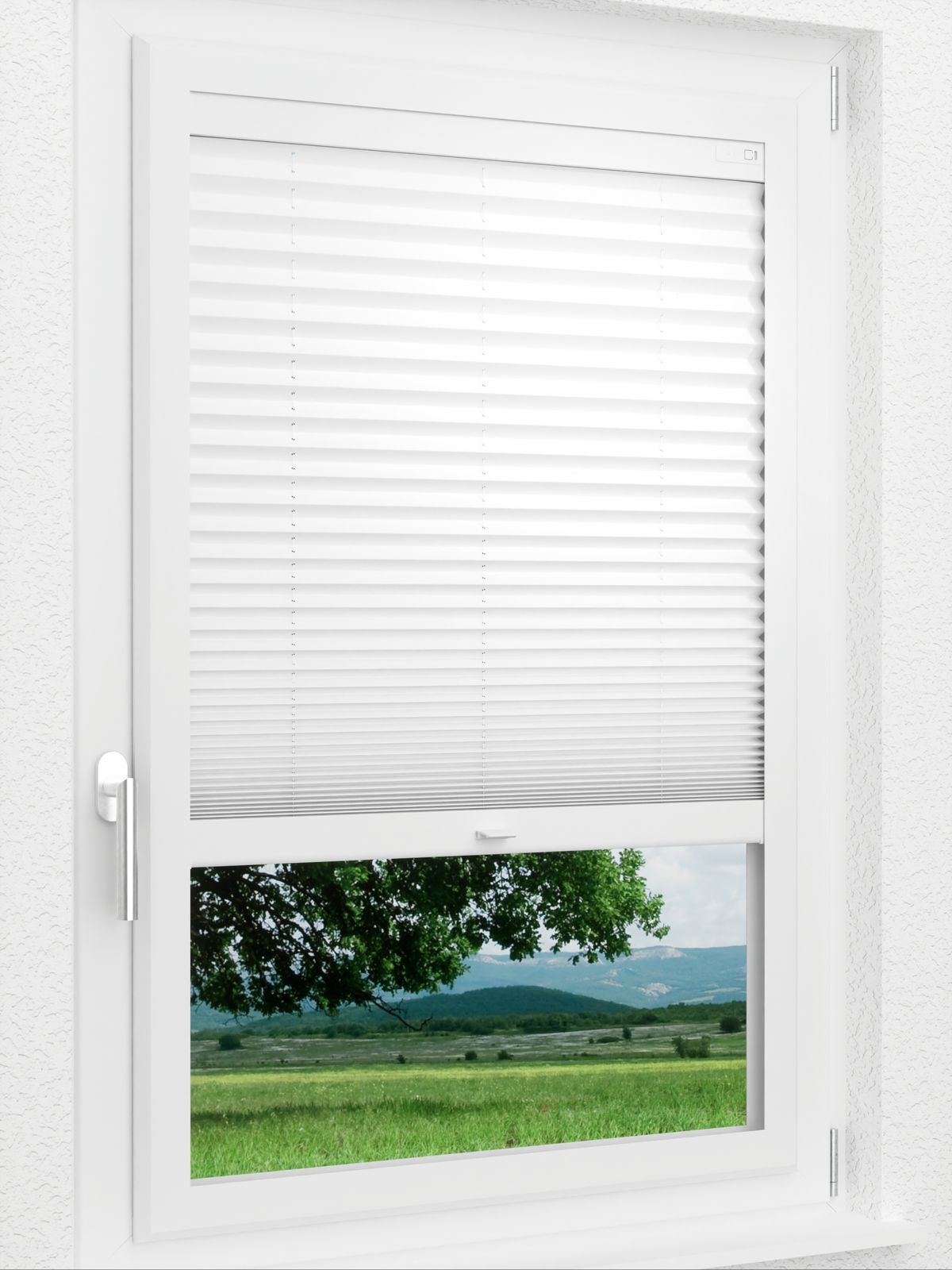 Stoff Plissee Ma&szlig;anfertigung LYSEL HOME Plissee 103B Krepp BO Smart Frame