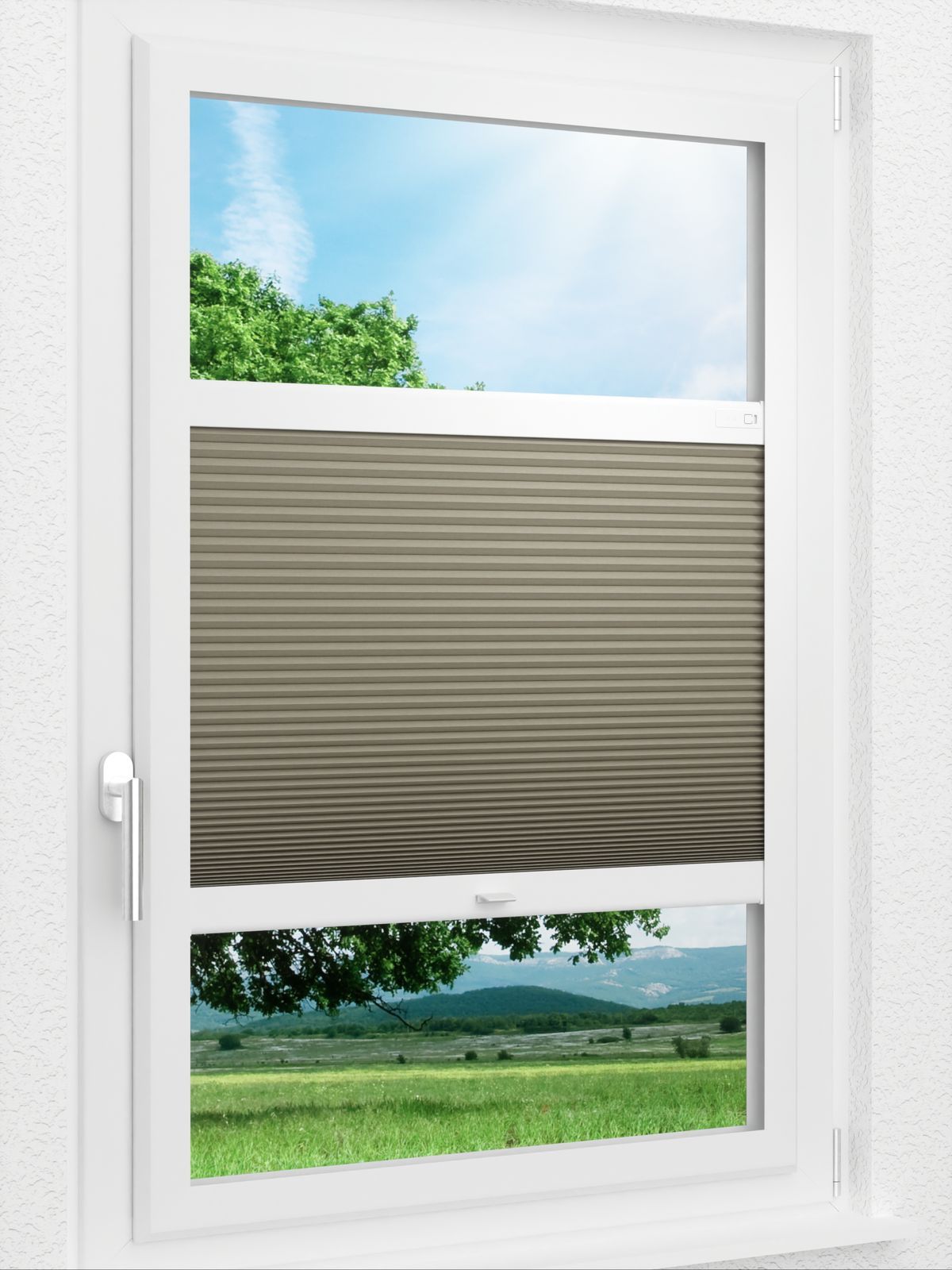 Stoff Plissee Ma&szlig;anfertigung LYSEL HOME Wabe 010A Ampal Smart Frame