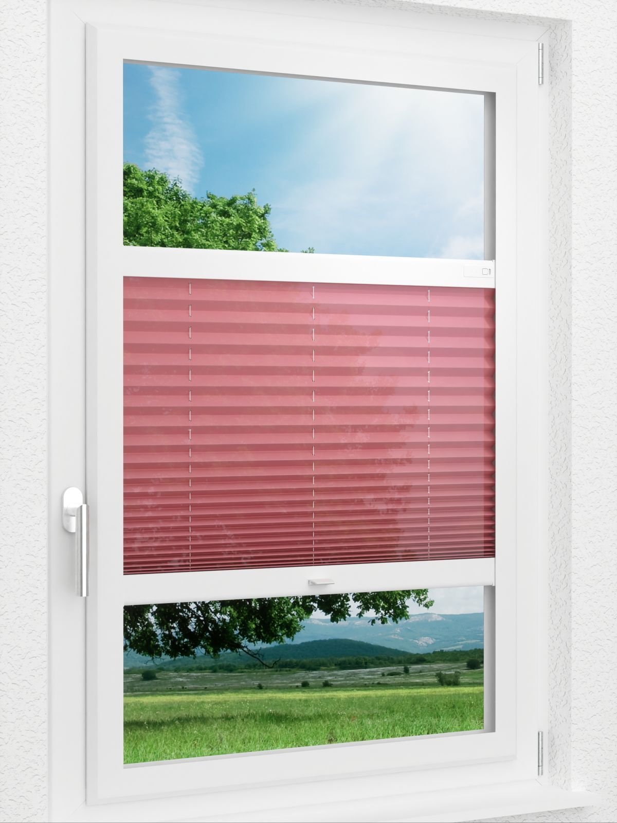 Stoff Plissee Ma&szlig;anfertigung LYSEL HOME Plissee 419A Soft Pastels Smart Frame