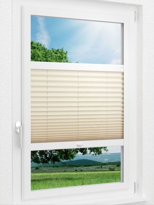 LYSEL HOME Plissee 133A Krepp Smart Frame Fensteransicht