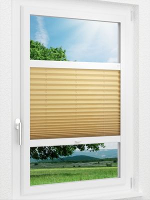LYSEL HOME Plissee 225A Krepp Smart Frame Fensteransicht