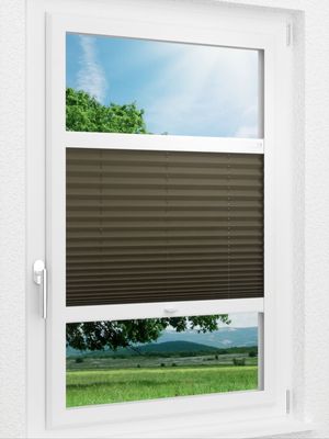 LYSEL HOME Plissee 236A Krepp Smart Frame Fensteransicht