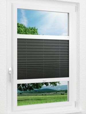 LYSEL HOME Plissee 137A Krepp Smart Frame Fensteransicht