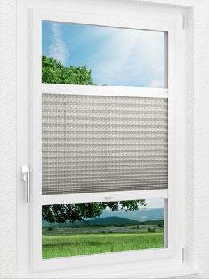 LYSEL HOME Plissee 210A Krepp Smart Frame Fensteransicht