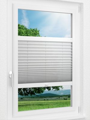LYSEL HOME Plissee 106A Crush Smart Frame Fensteransicht