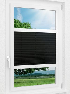 LYSEL HOME Plissee 131A Crush Smart Frame Fensteransicht