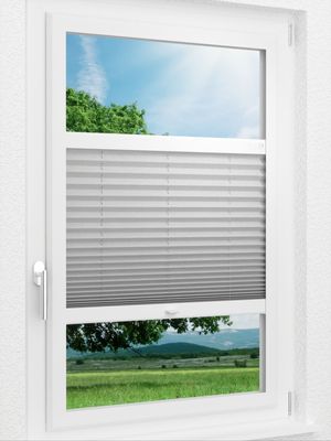 LYSEL HOME Plissee 239A Crush Pearl Smart Frame Fensteransicht