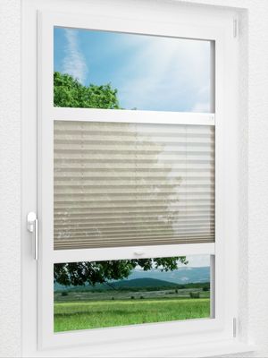LYSEL HOME Plissee 110A Nero Smart Frame Fensteransicht