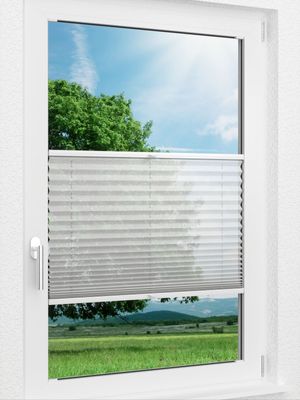 LYSEL HOME Plissee 113A Nero Fensteransicht