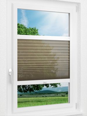 LYSEL HOME Plissee 111A Nero Smart Frame Fensteransicht