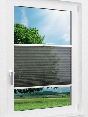 LYSEL HOME Plissee 112A Nero Fensteransicht