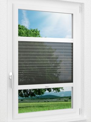 LYSEL HOME Plissee 112A Nero Smart Frame Fensteransicht