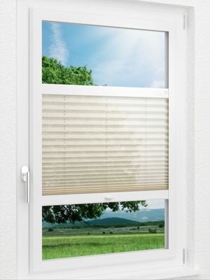 LYSEL HOME Plissee 226A Nero Smart Frame Fensteransicht