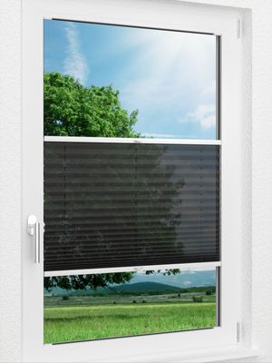 LYSEL HOME Plissee 139A Nero Fensteransicht