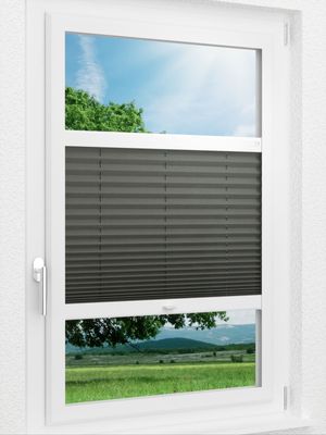 LYSEL HOME Plissee 208B Krepp Smart Frame Fensteransicht