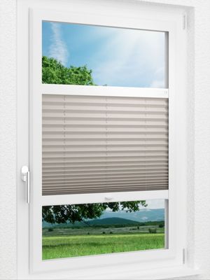 LYSEL HOME Plissee 128B Krepp Smart Frame Fensteransicht