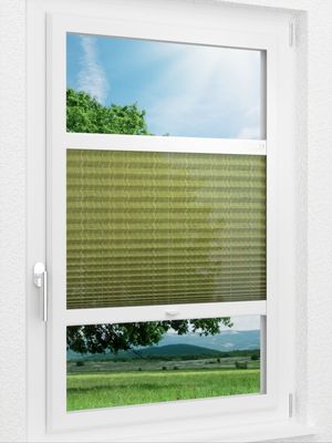 LYSEL HOME Plissee 436A Villeneuve Smart Frame Fensteransicht