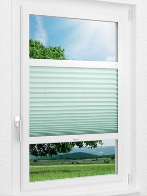 LYSEL HOME Plissee 333A Basic Midnight Smart Frame Fensteransicht