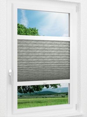 LYSEL HOME Plissee 323A Monza Smart Frame Fensteransicht