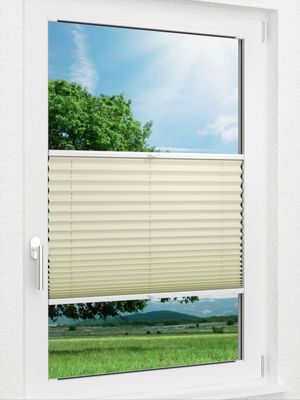 LYSEL HOME Plissee 439A Gentle Stripes Fensteransicht