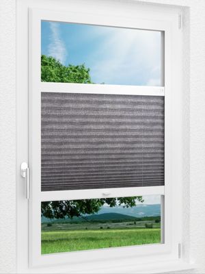 LYSEL HOME Plissee 405A Panorama Smart Frame Fensteransicht