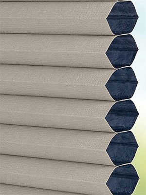 Stoff Plissee Ma&szlig;anfertigung Hexagon Dark fine velor 80.412