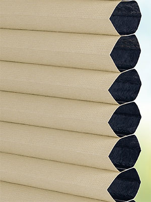 Stoff Plissee Ma&szlig;anfertigung Hexagon Dark fine velor 81.412