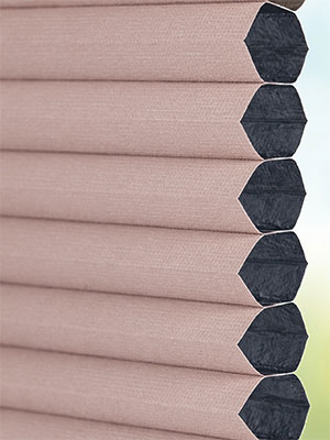 Stoff Plissee Ma&szlig;anfertigung Hexagon Dark fine velor 73.412