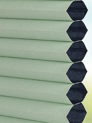 Stoff Plissee Ma&szlig;anfertigung Hexagon Dark fine velor 67.412